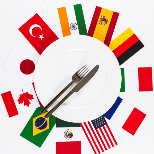 Diverse global flavors plated by your Durango private chef, showcasing culinary artistry from around the world.