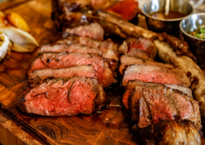 Savor Durango's finest steak, expertly prepared by your private chef, a symphony of flavors and culinary perfection.